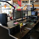 mobiele radiostudio voor een event